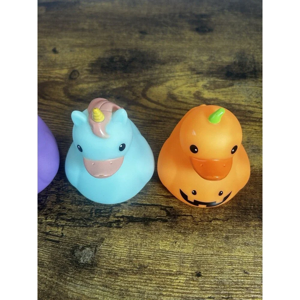 Jeep Duck Rubber Duck Set of 4 Halloween Unicorn Bath Toy Dashboard Gift Fun Lot